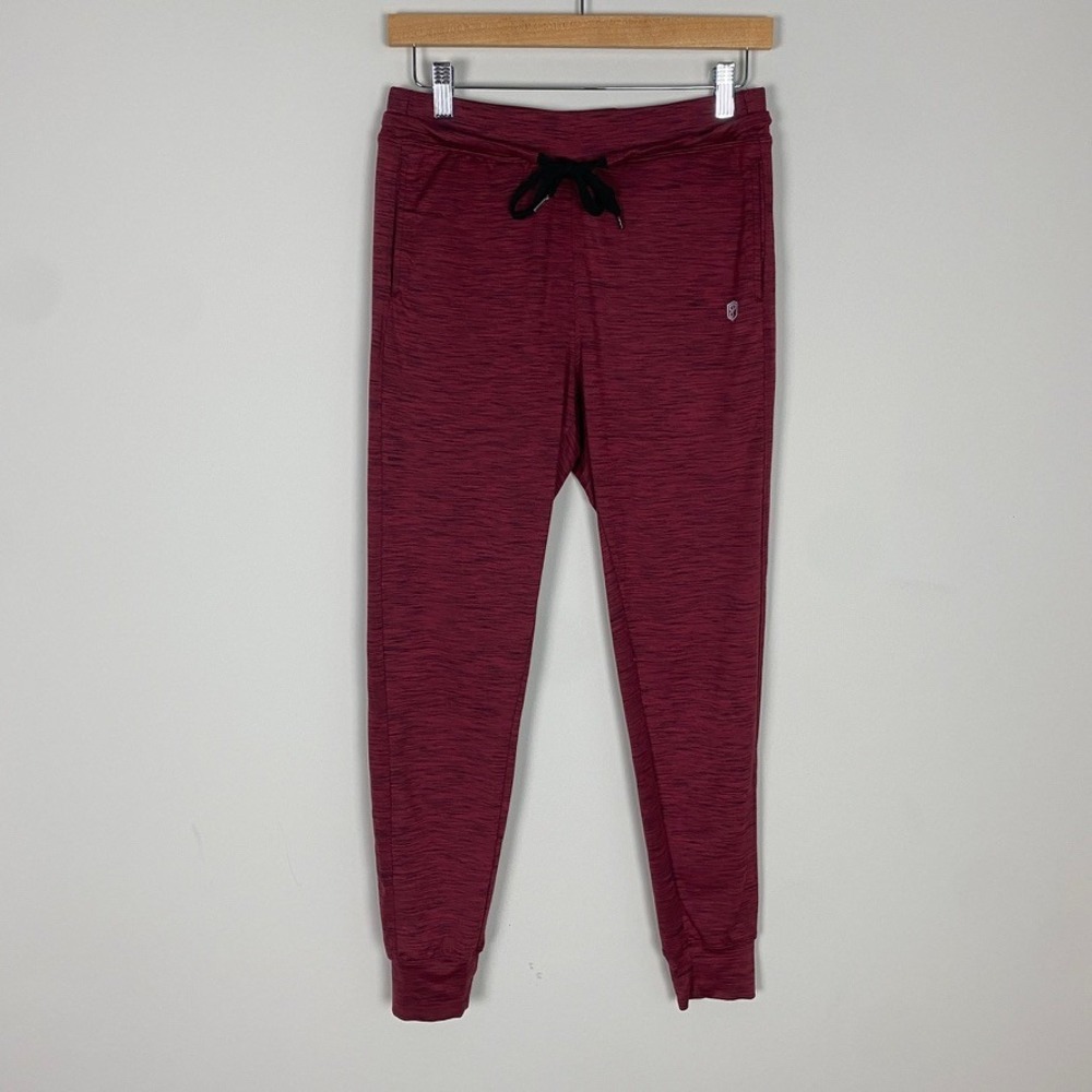 Born Primitive Space Dye Joggers Pants Womens Small Burgundy Heathered Athletic